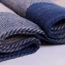 Wander Agio Women's Fashion Long Shawl Big Grid Winter Warm Lattice Large Scarf (Grey)