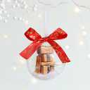 2Pcs New Funny Mini Packages Ornament, Christmas Tree Mini Express Box Ornament Decorations, 3.54inch Christmas Balls Hanging Ornaments for Xmas Home Office Halloween Party Supplies