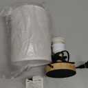 Desk Lamp LED Bulb Included, Small Bedside Table Lamp Plug-in - Classic Wood Base with Flaxen Fabric Shade, Lamps for Night Stands, Simple Nightstand Light for Bedroom, Office, Desk