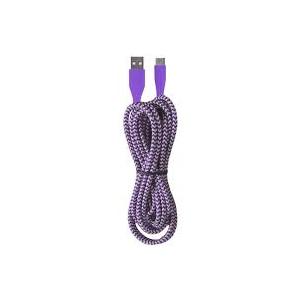 Purple USB-A to USB-C Cable 10FT – Extra Long Charging Cord for Android Phones, Tablets, Power Banks & USB-C Devices