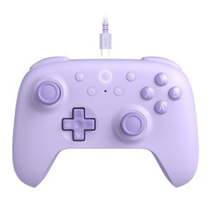 8BitDo Ultimate 2C Wired Controller for Windows PC and Android, with 1000Hz Polling Rate, Hall Effect Joysticks and Hall Triggers, and Remappable L4/R4 Bumpers (Purple)
