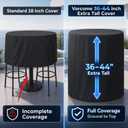 Round Patio Cover 96in Dia x 48in H - Extra Large and Tall