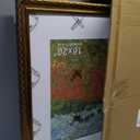 Gold 16x20 Picture Frame, Embossing Ornate Photo Frame with Plexiglass, Fit for 2 Sizes with Paper Mat for 8x12 or 12x16 without Mat, Wall Mount in Vertical or Horizontal, 2 Pack