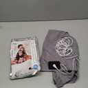 Grounding Pillowcase Queen Size with 12% Silver Fiber, 4% Silk, 84% Cotton - SGS Certified Earth Grounded Pillow Case - Conductive Pillowcase for Better Sleep - 20 x 30 Inch, Gray