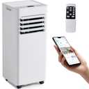 Aoxun 10000 BTU Portable Air Conditioners, WiFi APP Smart Control, 4-IN-1 AC Unit, Fast Cooling, Dehumidifier, Fan & 24H Timer Quiet Sleep, W/Remote Control, Window Kits, for Home/Office/Dorm