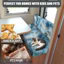 Blue Marble Print RV Dinette Cushion Covers RV Stretch Sofa Seat Slipcovers Include 1 Bench Cover 1 Backrest Cover Comfortable Camper Cushion Slipcover RV Accessories for Inside