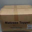 Dual Layer 4 Inch Memory Foam Mattress Topper Queen Size, 2" Cooling Gel Memory Foam & 2" Pillow Top Bed Topper, CertiPUR-US Mattress Cover for Pressure Relief, 21" Deep Pocket, White