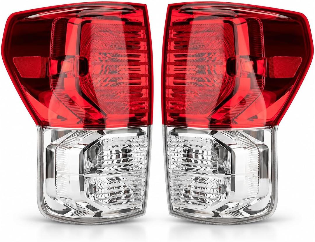 Tail lights Assembly Compatible with 2007-2013 Toyota Tundra,Rear Brake Tail Lamps w/Wiring Harness Left & Right OE Style