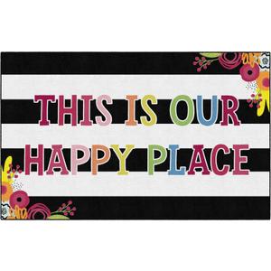 Flagship Carpets This is Our Happy Place Children's Classroom Dcor Area Rug for Schools, Durable and Fun for Learning Centers, Daycares and Preschools, 5' X 7'6"