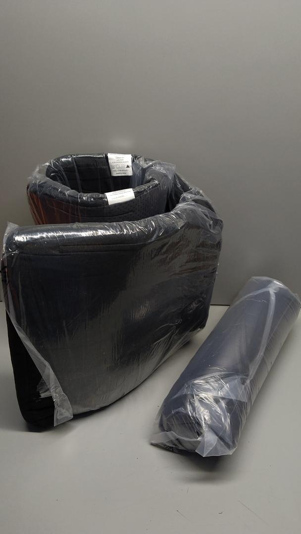 Chair Cushions for Dining Chairs Set of 6, Non Slip Kitchen Chair Pads, 17" x 16" x 2", Indoor Dining Chair Cushions with Ties, D-Shaped Seat Cushions for Kitchen Chairs, Black