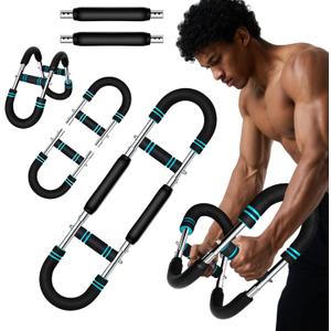Pro-Grade Twister Arm Trainer- 60-110lb Adjustable Arm Chest Exerciser for Men,Portable Spring Resistance Chest Workout Equipment,Power Twister Bar with Anti-Slip Grips for Home Gym Strength Training