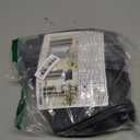 BGment Small Blackout Curtains 36 Inch Length for Kitchen Window Over Sink - Dark Grey Half Cafe Drapes with Rod Pocket for Bathroom, 2 Panels, 34 x 36 Inch