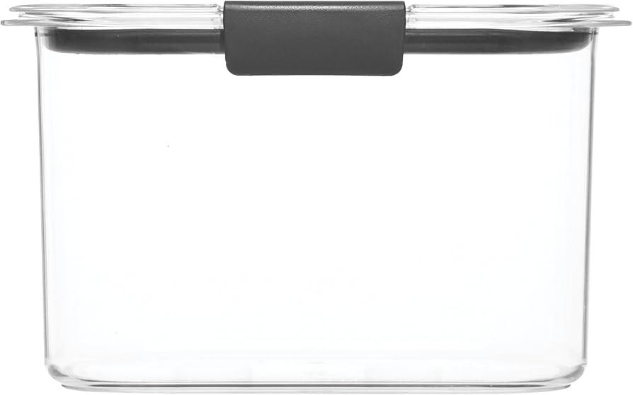 Glass Food Storage Container, 6.3 Cup, BPA-Free, Leak-Proof, Clear