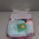 Wiwens Bento Lunch Box for Kids with 12oz Soup Thermo Leak-Proof Lunch Food Container with 5 Compartment Thermo Hot Food Jar and Insulated Lunch Bag for Kid Toddler Girls Boys to School (Green - Mermaid)