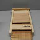 Bat House - Handcrafted Bat Box for Outside from Cedar Wood - Weatherproof Bat Houses for Outdoors - Bat Boxes Designed to Attract Bats - Easy for Bats to Land and Roost (Natural, One Chamber)