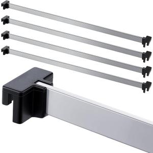 Epakh 8 Pieces Metal Hanging Divider Rail Clip File 4 Pieces File Cabinet Rails for Hanging Folder Frame for Storage