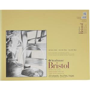 Strathmore 300 Series Bristol Smooth Pad, 19"x24" Tape Bound, 20 Sheets