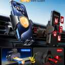 VANMASS Phone Holders for Your Car 2026 Upgraded Military-Grade Car Phone Holder90+LBS Strongest SuctionCell Phone Mount Truck Stand for Dashboard Windshield Vent for iPhone 17 Pro Max 16 15 Android (Black)