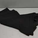 Women's Bollywood Chiffon Plain Sari Festival Uniform Saree Wrap Fabric (Black, XL)