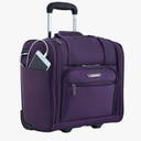 TPRC Smart Under Seat Carry-On Luggage with USB Charging Port, Purple, Underseater 15-Inch, Purple