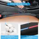 Sports Style Leather Car Seat Gap Filler Spacer Universal Seat Gap Filler Plug Compatible with BMWSeries M1 M3 M5 X1 X5 X6 Z4 3 5 7 Series Console Stop Things from Dropping