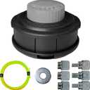 Universal Weed Eater Head, Speed Feed Trimmer Head String Trimmer Head Weed Wacker Head Replacement for Echo, Ego, Dewalt, Stihl, Husqvarna Trimmer Weed Eater, with 14FT/0.095 Trimmer Line