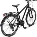 Schwinn Discover 2 Hybrid Bike, 700c Mens and Womens Bike, 21-Speed Hybrid Bicycle, Alloy Frame, Suspension Fork, Front and Rear Linear Pull Brakes, Adult Bicycle