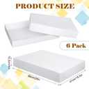 6 Pack Full Sheet Cake Box 26 x 18 x 4 Inch Non Window Bakery Tray Full Sheet Cup Cake Box for Party Bread Display Kitchen Bakery Home Birthday (White)