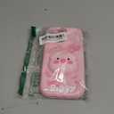 Kawaii 3D Pig Pop-Up Stand and Grip Phone Case for iPhone 13 Pro Max, Cute Cartoon Animal Phone Cover for Girls, Boys, Kids, Teens, and Womens Pink