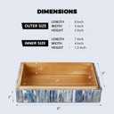Handicrafts Home Decorative Keepsake Box 8x5 Small Organizer Box with Lid, Boho Decorative Storage, Retro Memory Box, Unique Coffee Table Dcor, Jewelry or Trinket Box, Modern Shelf Decorative Box