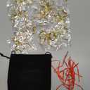 Tondiamo 12 Pcs Christmas Metal Bow Ornaments Gold Bow Decoration for Christmas Tree Topper Garland Fireplace Wreath Xmas Tree Hanging Ornaments Home Indoor Outdoor