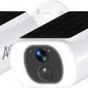 ANRAN 2K Solar Security Camera Wireless Outdoor, Forever Power with Built-in Solar Panel, WiFi Home Security Cameras, 2-Way Audio, PIR Detection, Color Night Vision, Works with Alexa, C3 2-Cam Pack
