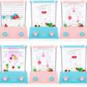 Sumind 6 Pack Mini Water Ring Toss Game for Kids, Retro 80s 90s Handheld Water Toy, Easter Basket Stuffers Bulk, Birthday Party Favors, Classroom Prize Toy(Pastels)