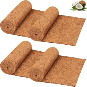 Riare 4 Pack 16  80 Inch No-Slip Ice and Snow Carpet Mats- Waterproof Outdoor Coconut Fiber Carpet Anti-Slip Coir Runner for Walkways, Front Door, Stairs, Porch Safe & Stable Walking