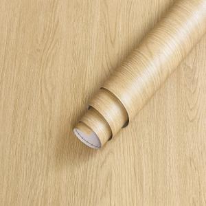 Light Wood Contact Paper Peel and Stick Waterproof Countertop Self-Adhesive Wallpaper Removable Vinyl Decor Roll for Kitchen Cabinet Covers 31x157 inch