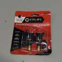 Colby Valve Quick Emergency Valve Stem Replacement Kit for Tubeless Tires | No Tools Required for Install | No Need to Remove Tire | Tire Valve Stem Kit Made in USA from quality 360 brass components (Black)