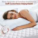CHERIMOR Twin Mattress Pad, Deep Pocket Quilted Premium Mattress Protector, Anti-Shift Design, Extra Elastic Strap, Soft Breathable & Noiseless Mattress Cover, Fit up to 22" (39x75 Inches, White)