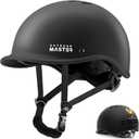 OutdoorMaster Bike Helmet for Adults,Adjustable Cycling Helmet with Light for Men & Women - Safety Certified for Bicycle Skateboard Road Bike Skating Roller Commuting Helmet (Medium, Meteorite Black)