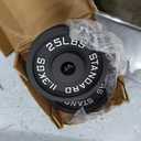 25lbs Weight Plate Pairs and Sets from Barbell Standard | Powder Coated & Extremely Durable | Fits 2" Olympic Barbells 