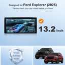 for 2025 Ford Explorer ST Screen Protector for 2025-2026 Explorer Active/ST-Line/Platinum/ST 13.2" Display for 2025 Explorer ST Accessories Tempered Glass Protective Film