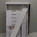 2Pack Expandable Pull Out Cabinet Organizer 21"Deep With Raising Pad for Framed Cabinets, Upgrade 3 Slide Rails Slide Out Drawers, Roll Out Shelves Adhesive,Adjustable Width 12.05"-20.4"White