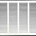 Fits 16x12 Duct Opening Stamped Steel Return Air Grille Vent Cover Grille for Sidewall and Ceiling in White Surface Dimensions: 17.75"W X 13.75"H (16" W x 12" H Duct Opening)