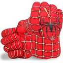Kids Hero Gloves, 1 Pair Hero Plush Boxing, Soft Plush Boxing Gloves for Kids, Foam Fists with Ties, for Cosplay, Halloween, Birthday Gifts (A)