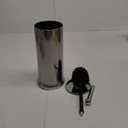 Home-it Toilet Bowl Brush and Holder Set - Chrome Tall Toilet Bowl Cleaner Brush with Lid, Great Bathroom Toilet Scrubber Brush