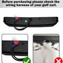 LED Headlight Light Bar for EZGO TXT Golf Cart (1996-2013, Gas & Electric) 12V Replacement Headlights Light Kit, Plug-and-Play Installation