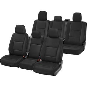 SAPUBK Full Sets Seat Covers Replace for 2015-2026 Ford F150 F250 F350 CrewCab Front 40/20/40 and Rear 60/40 Split Seat, Premium Neoprene with Composite Soft Foam Lining Breathable Seat Cover Cushion