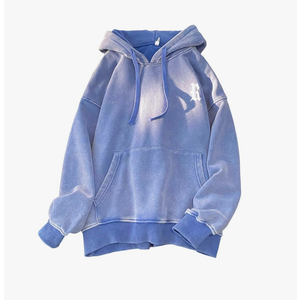 GURUNVANI Mens Vintage Hoodies Distressed Hooded Sweatshirt Graphic Pullover XL