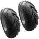 2 Pack of 145/70-6 6inch Tubeless Tires Wheels with Rim Suitable for ATV, Go-Kart, Mini Bike, ATV, Lawn Tires