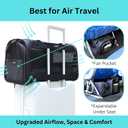 Premium Cat Carrier Soft & Small Dog Car Seat | TSA Airline Approved, Expandable, Upgraded Zipper Locks, Exclusive Fan Pocket, Excellent Ventilation | Best for Air, Car & Daily Travel (Pet Up to 9lbs)