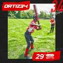Ortiz34 Bat & Ball Set - Graffiti Plastic Bat & Ball Homerun Set- David Ortiz Backyard Baseball Set for Youth, Kids, Teenagers, Adults (Bat & Ball Set, Blue)